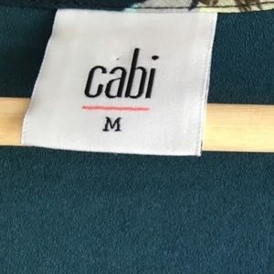 Cabi 3460 Pirouette Floral Green Dress